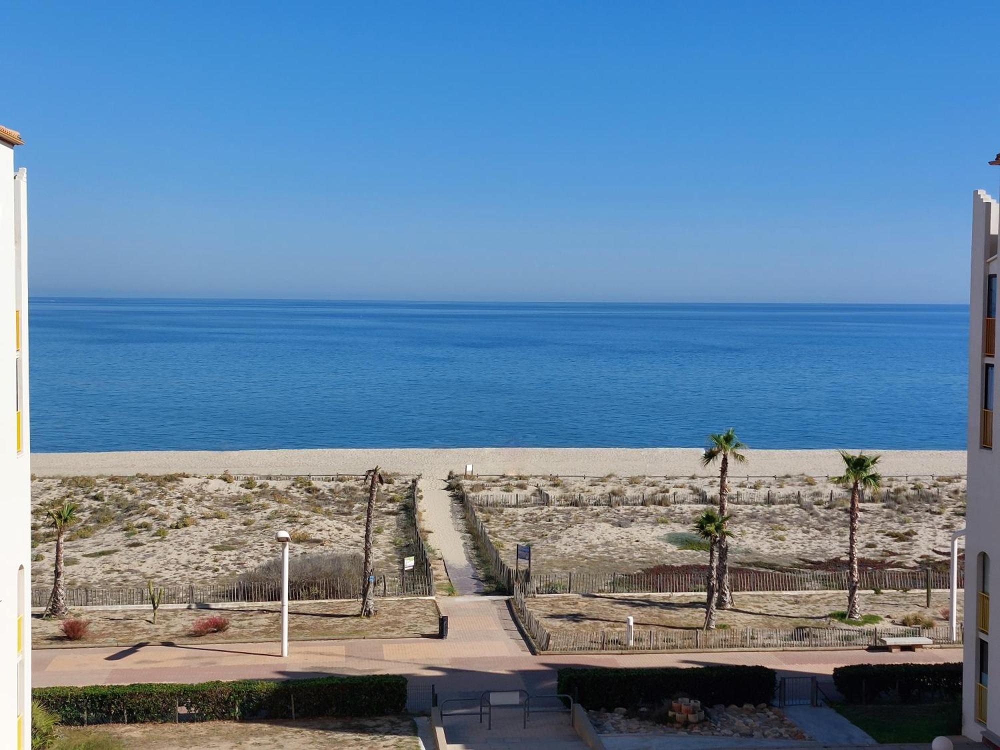 Appart Mezzanine Vue Mer Et Plage, Parking Wifi Tv Le Barcarès Екстериор снимка